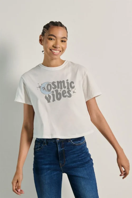Camiseta Crop Top Unicolor